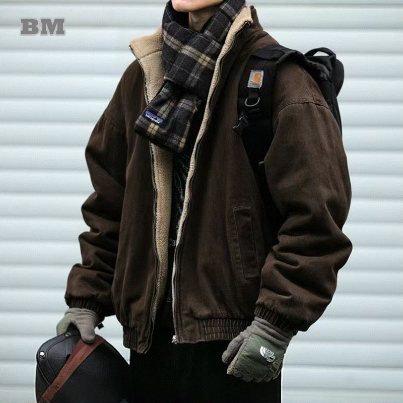 Harrington Jacket - اليابانية خمر القطبية جاكيت من الصوف