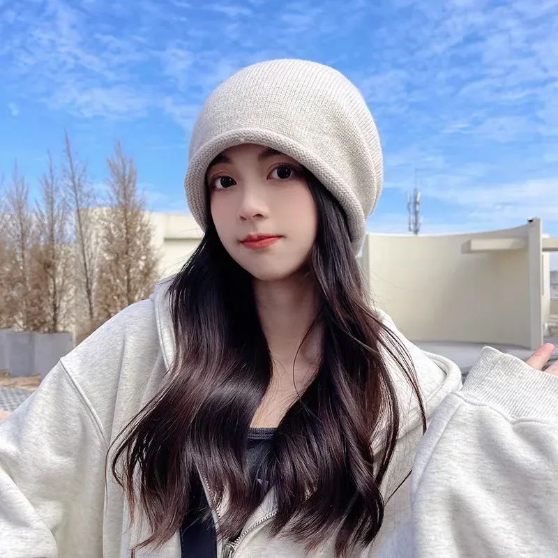 Beanie Winter Hat - محبوك بونيه اغطية الإناث شتاء دافئ
