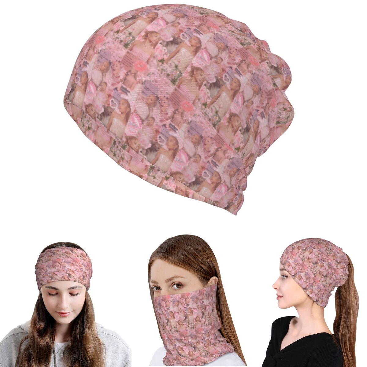 Beanie Winter Hat - وشاح للرقبة من أريانا غراندي سينجر،
