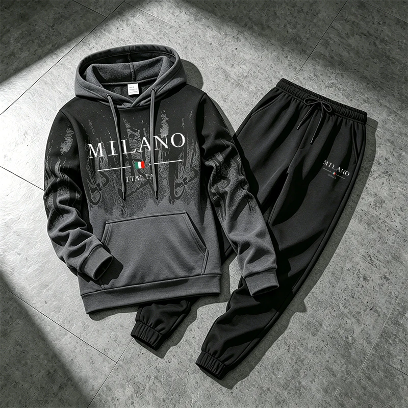 Mens Fashion Casual 2026 - طقم رياضي رجالي جديد لعام 2026،