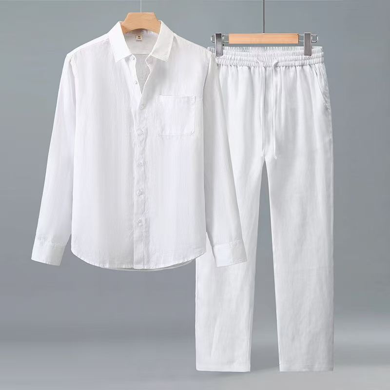 Mens Fashion Casual 2026 - طقم (قميص + بنطلون) صيف 2026