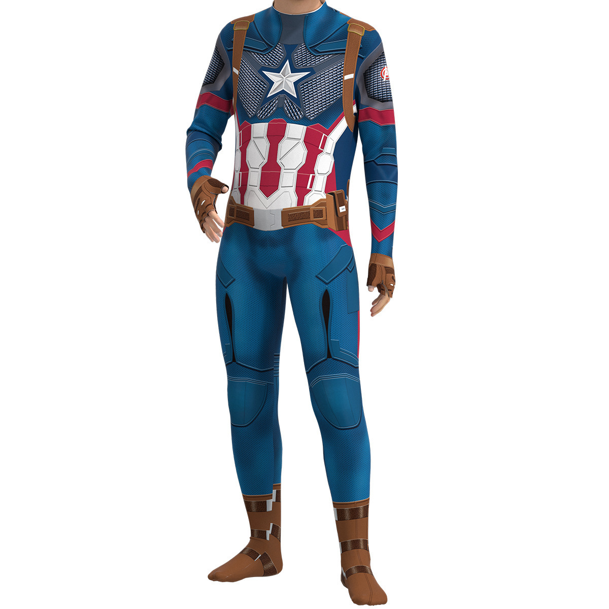 Mens Fashion Jumpsuit - زي تنكري للهالوين، بدلة كاملة بأكمام
