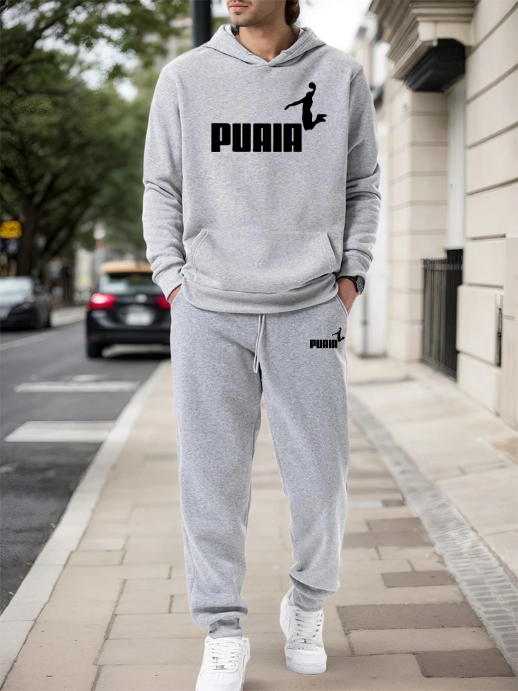 Mens Fashion Casual 2026 - طقم رجالي/هودي/بنطلون خريف وشتاء 2026، ملابس