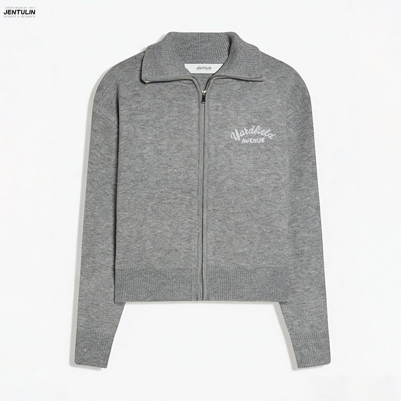 Men'S Fashion Zip Sweater - ريترو سبلايدد ​ ​ كارديجان نسائي