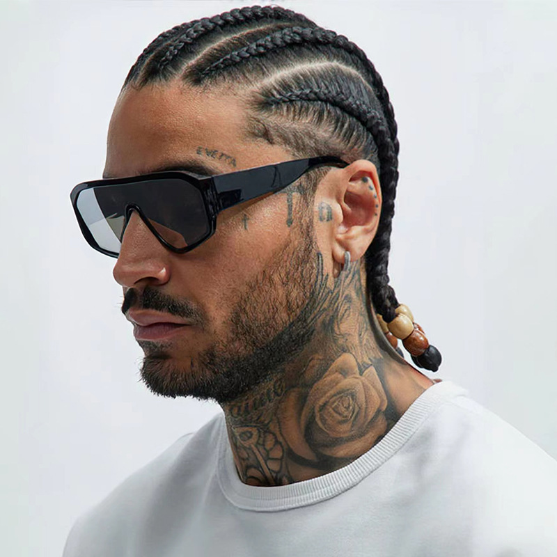 نظارات شمسية مربعة جديدة بإطار - مراجعة Men'S Fashion Y2K وسعره