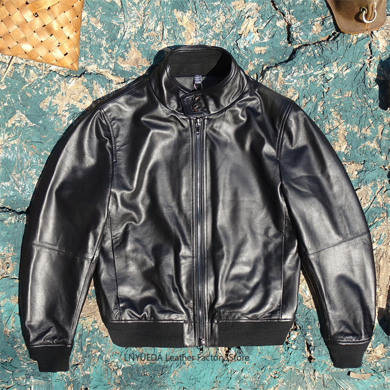 جاكيت رجالي قصير من الجلد الطب - مراجعة Harrington Jacket وسعره