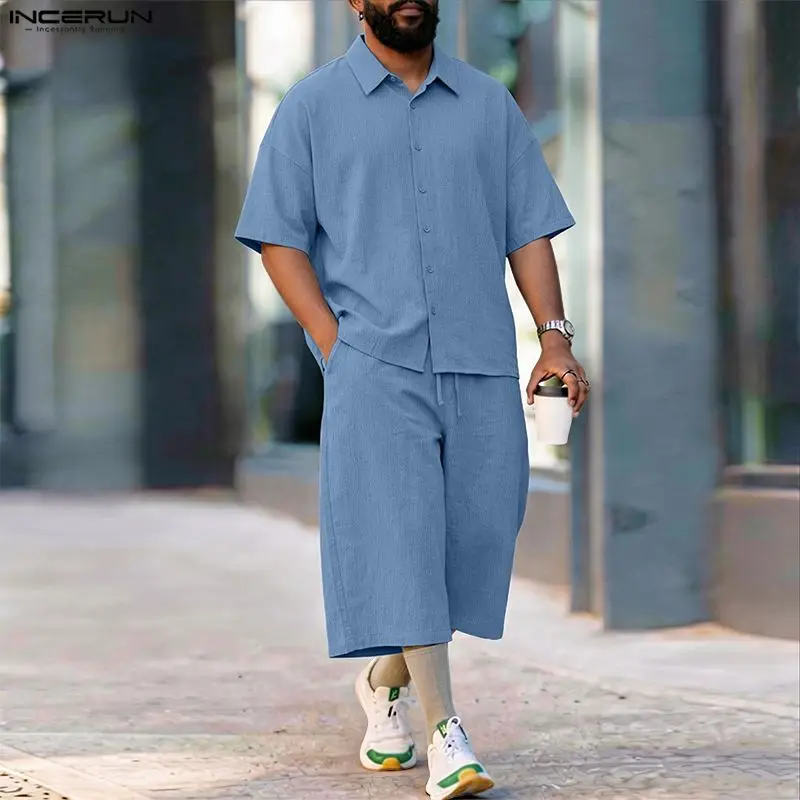 طقم رجالي من INCERUN، قميص بأك - مراجعة Mens Fashion Casual 2026 وسعره