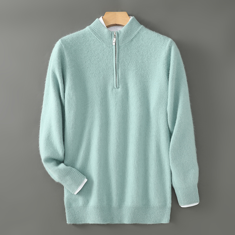 سترة رجالية 2024 خريف/شتاء سمي - مراجعة Men'S Fashion Zip Sweater وسعره