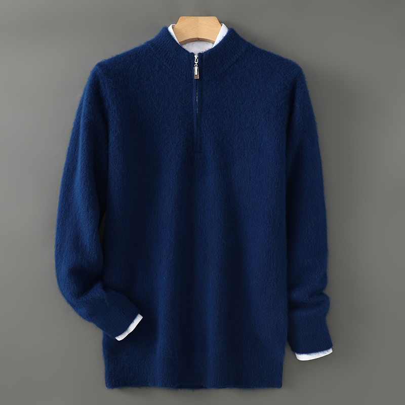 سترة رجالية 2024 خريف/شتاء سمي - مراجعة Men'S Fashion Zip Sweater وسعره