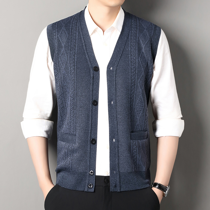 كارديجان رجالي محبوك بفتحة رقب - مراجعة Men'S Fashion Zip Sweater وسعره