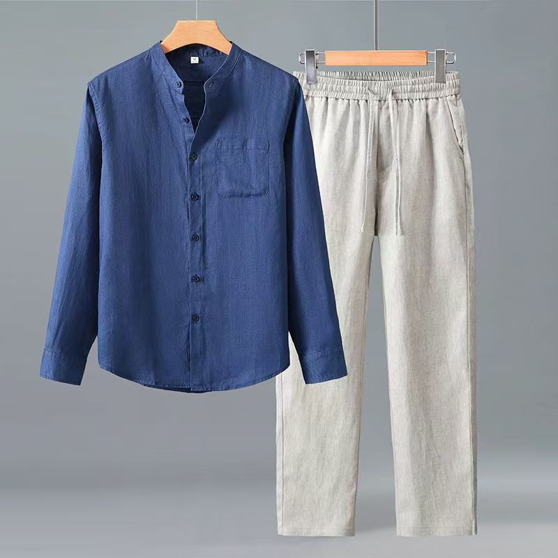 طقم (قميص + بنطلون) صيف 2026 أ - مراجعة Mens Fashion Casual 2026 وسعره