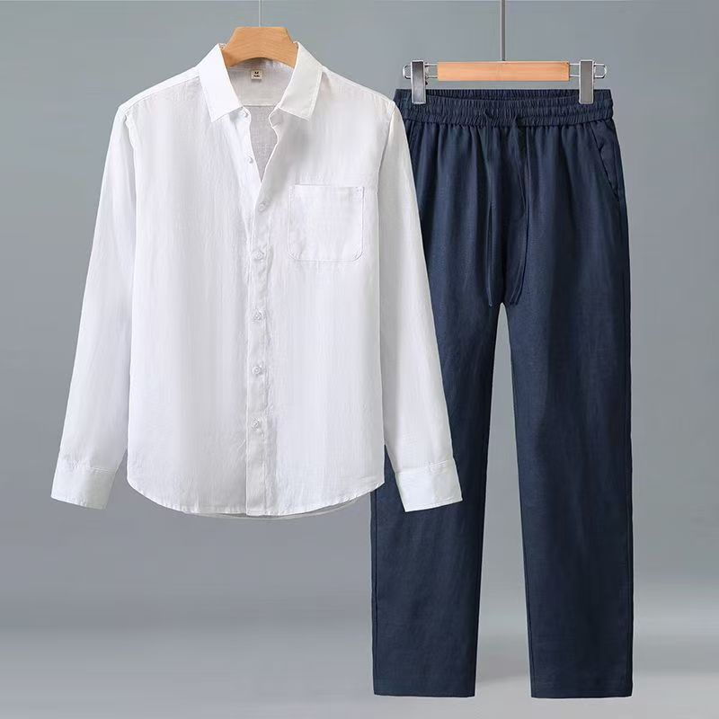 طقم (قميص + بنطلون) صيف 2026 أ - مراجعة Mens Fashion Casual 2026 وسعره