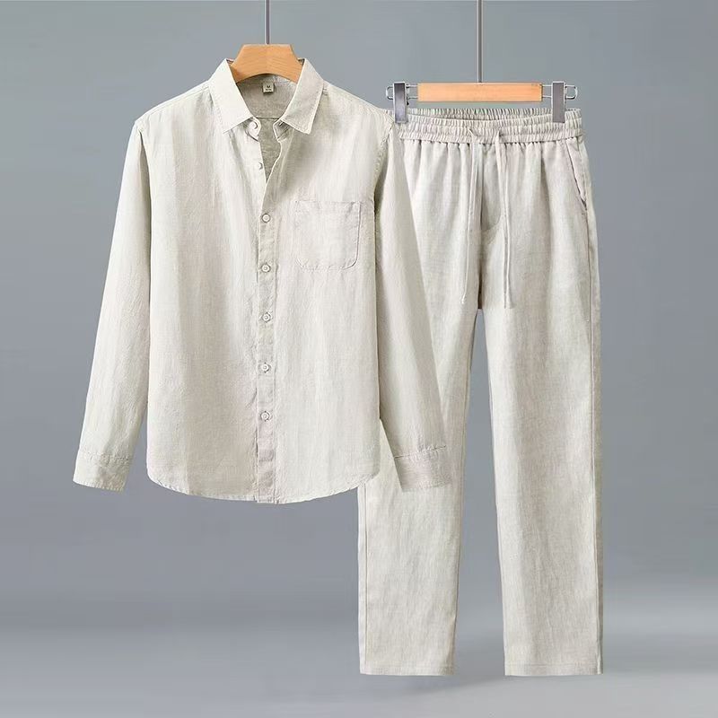 طقم (قميص + بنطلون) صيف 2026 أ - مراجعة Mens Fashion Casual 2026 وسعره