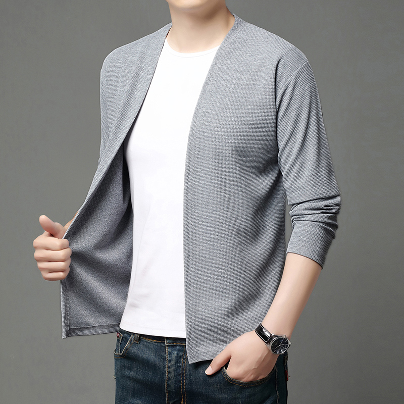 سترة كارديجان محبوكة بلون واحد - مراجعة Men'S Fashion Zip Sweater وسعره
