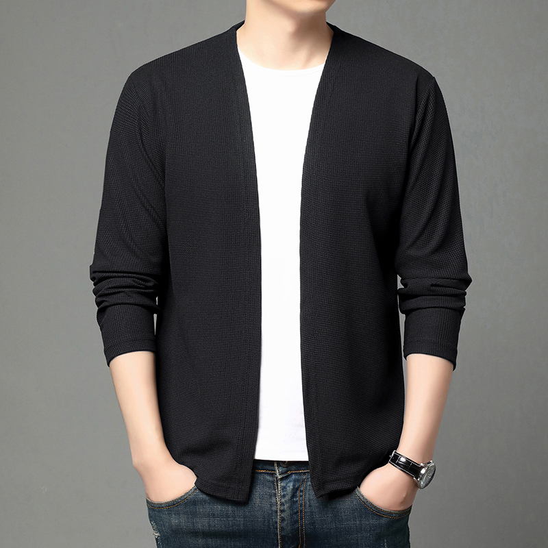 سترة كارديجان محبوكة بلون واحد - مراجعة Men'S Fashion Zip Sweater وسعره