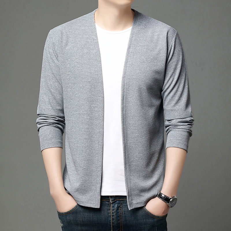 سترة كارديجان محبوكة بلون واحد - مراجعة Men'S Fashion Zip Sweater وسعره