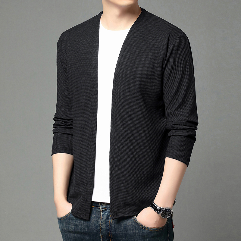 سترة كارديجان محبوكة بلون واحد - مراجعة Men'S Fashion Zip Sweater وسعره
