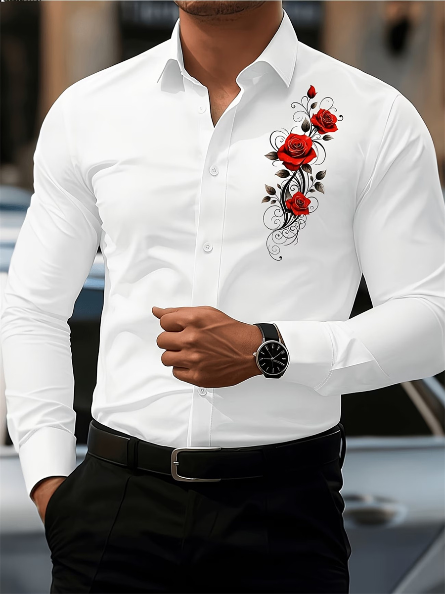 قميص رجالي بأكمام طويلة مزين ب - مراجعة Queer Men'S Fashion وسعره