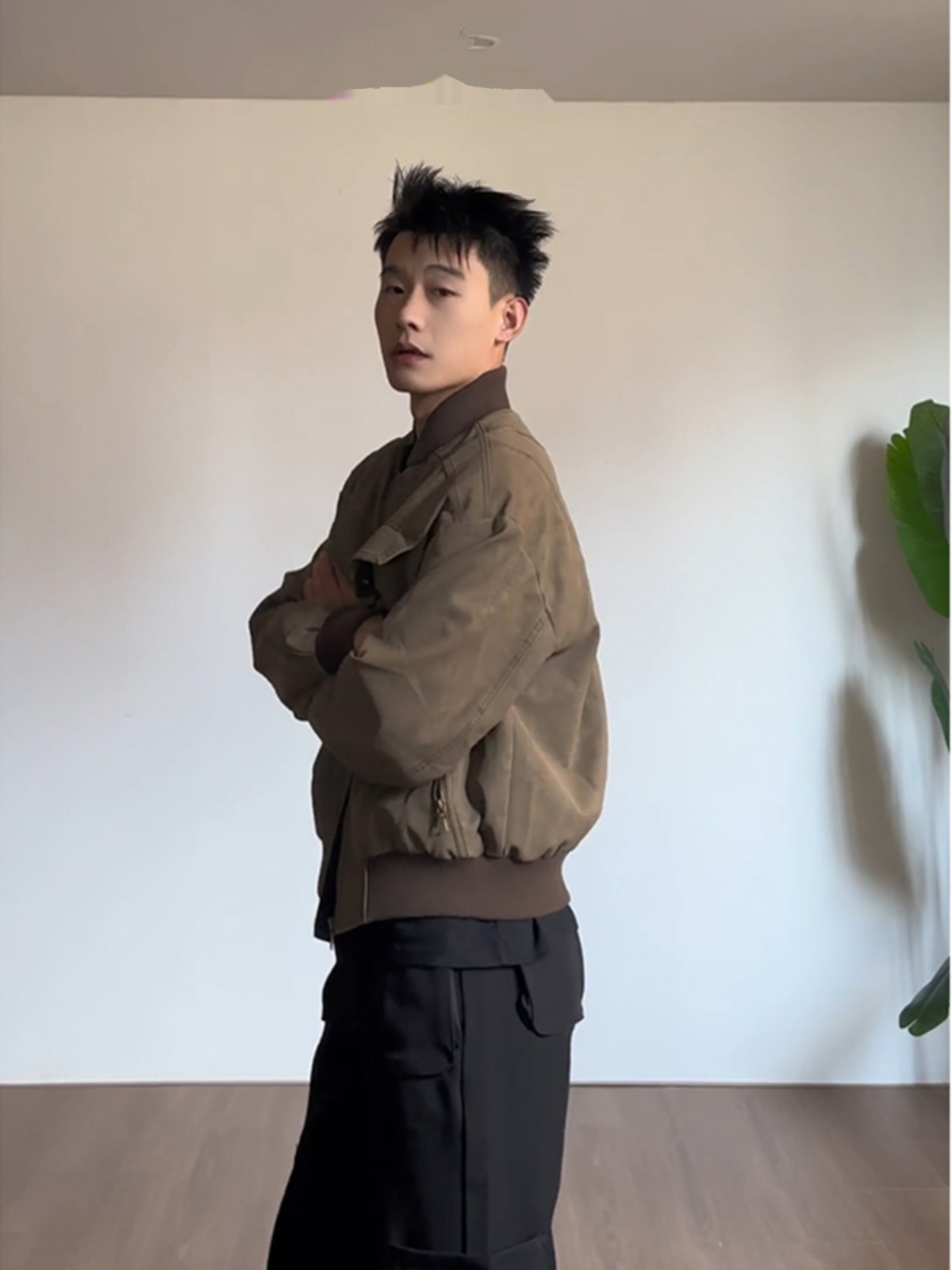 جاكيت بيسبول قصير بني عتيق للر - مراجعة Harrington Jacket وسعره