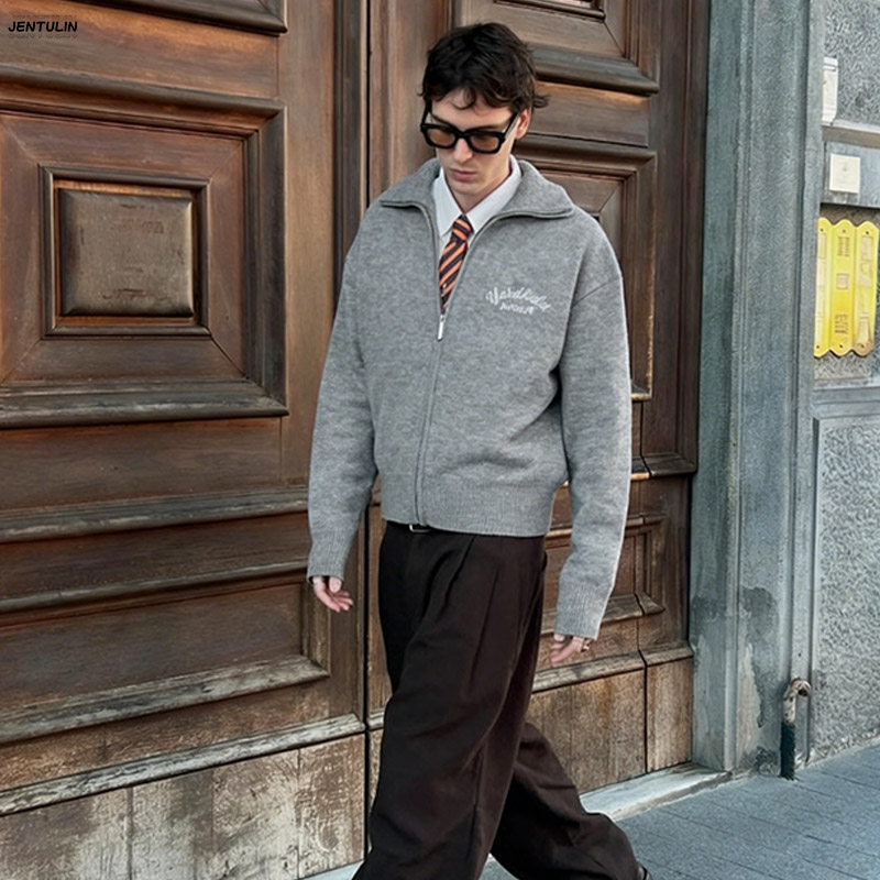 ريترو سبلايدد ​ ​ كارديجان نسا - مراجعة Men'S Fashion Zip Sweater وسعره