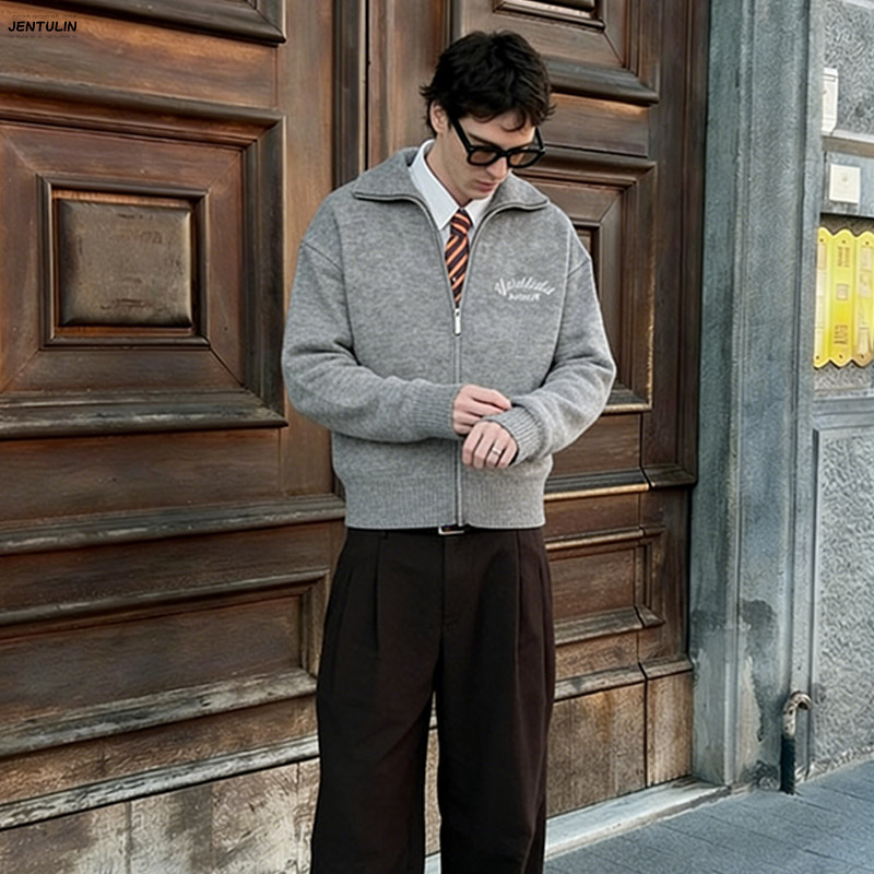 ريترو سبلايدد ​ ​ كارديجان نسا - مراجعة Men'S Fashion Zip Sweater وسعره