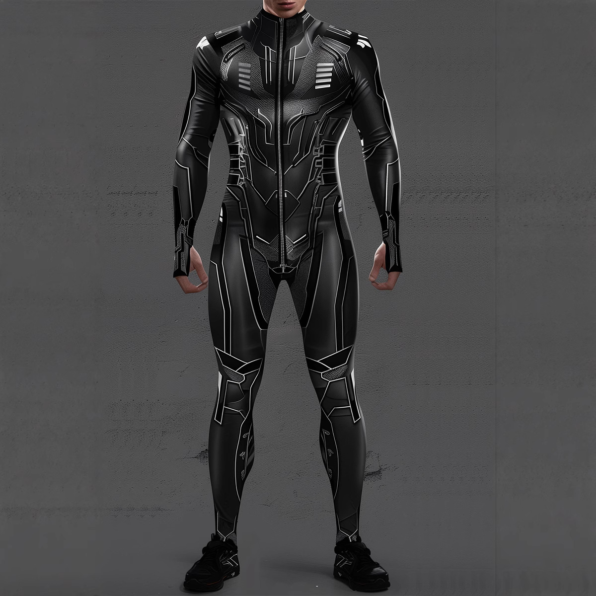 بدلة ميكانيكية مستقبلية بتصميم - مراجعة Mens Fashion Jumpsuit وسعره
