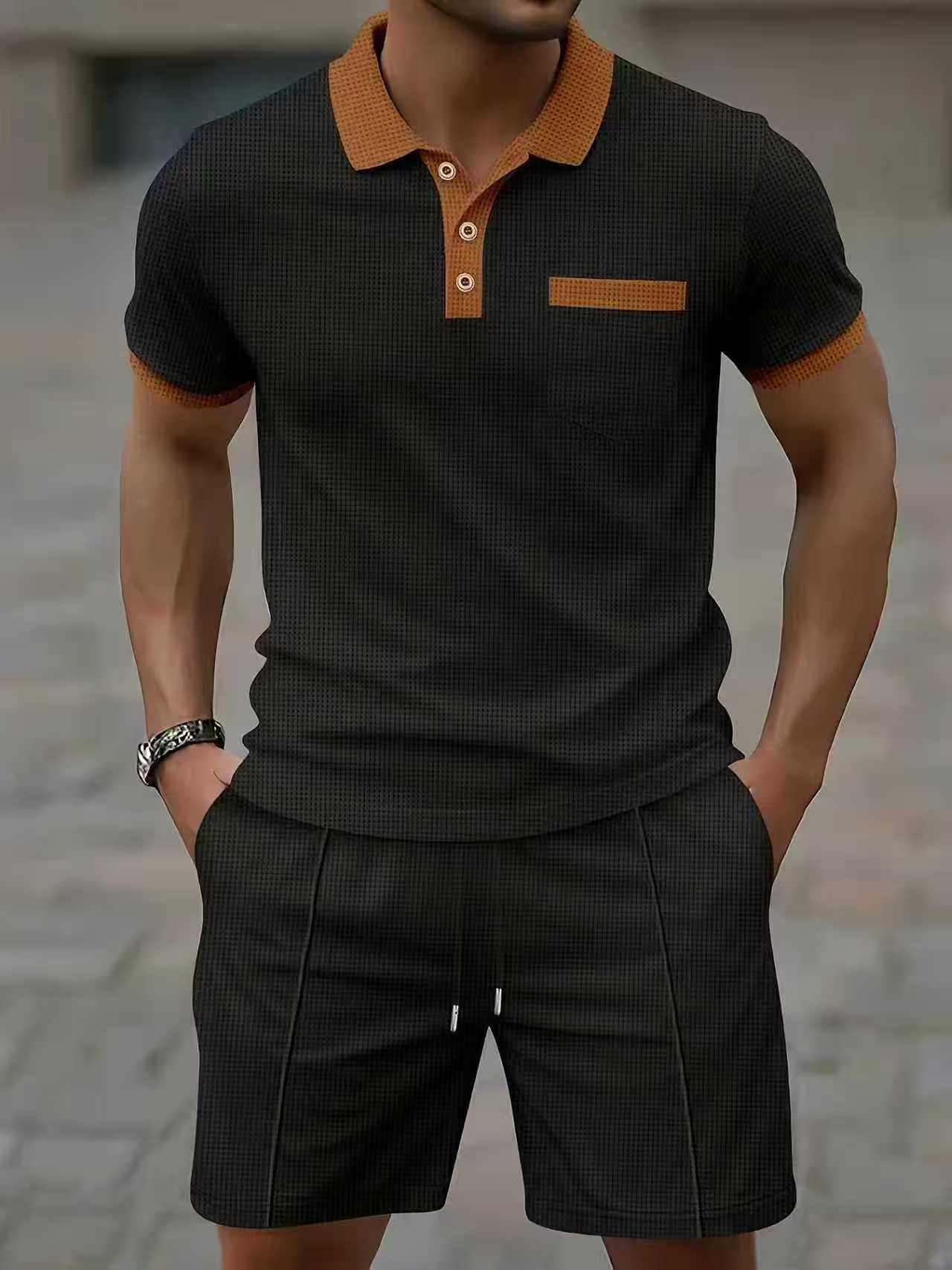 طقم قميص بولو رجالي صيفي الأكث - مراجعة Queer Men'S Fashion وسعره